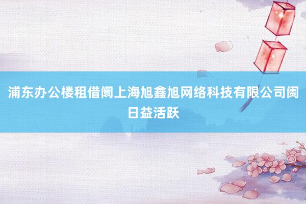 浦东办公楼租借阛上海旭鑫旭网络科技有限公司阓日益活跃